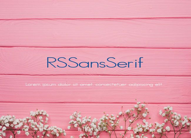 RSSansSerif example
