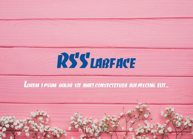 RSSlabface example