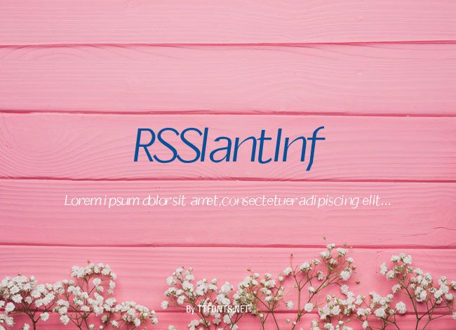 RSSlantInf example