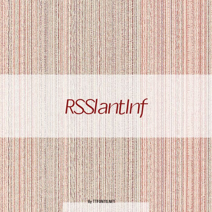 RSSlantInf example