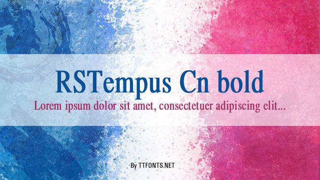 RSTempus Cn bold example