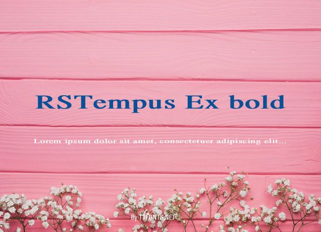 RSTempus Ex bold example