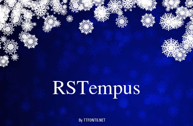 RSTempus example
