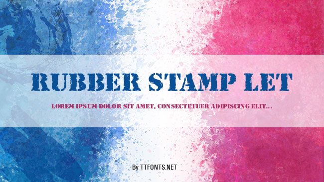 Rubber Stamp LET example