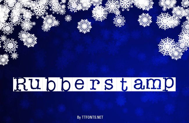 Rubberstamp example