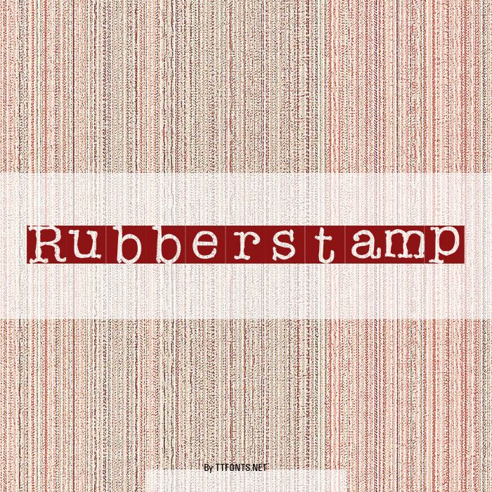 Rubberstamp example