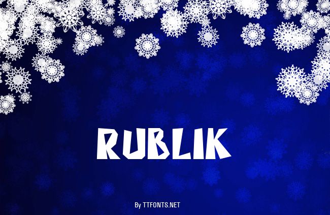 Rublik example