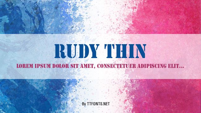 Rudy Thin example