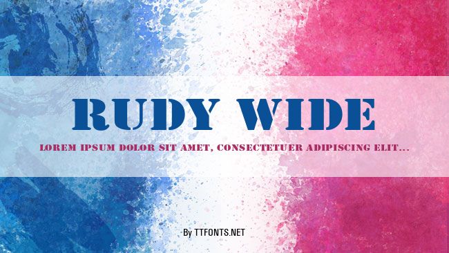 Rudy Wide example