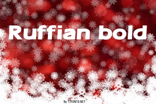 Ruffian bold example