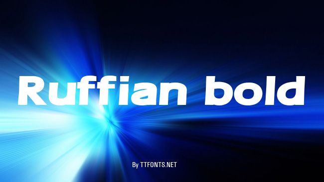 Ruffian bold example