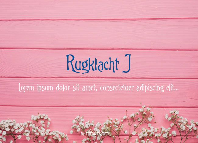 Rugklacht J example