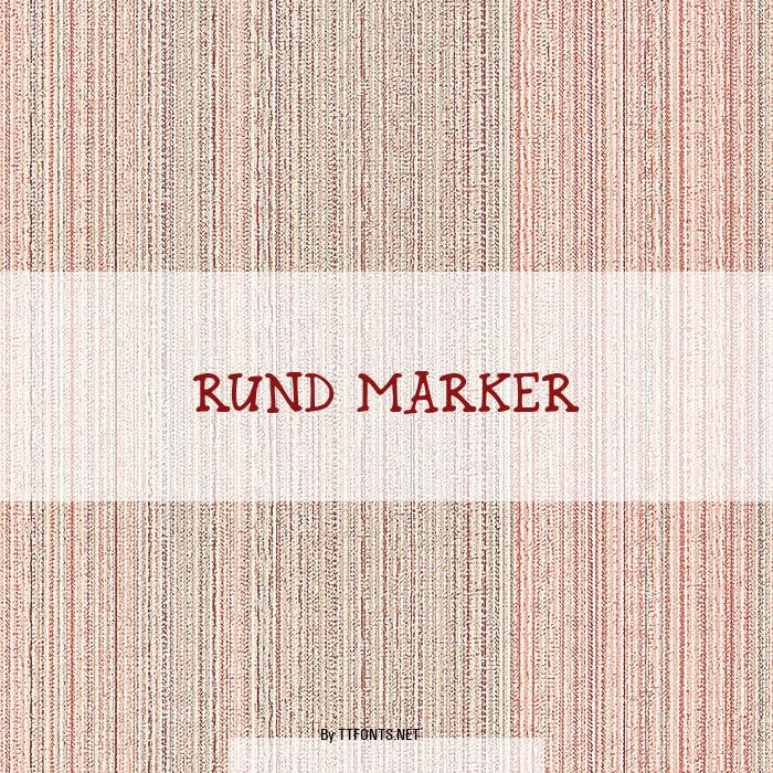 Rund Marker example