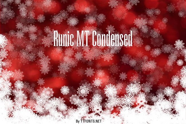 Runic MT Condensed example