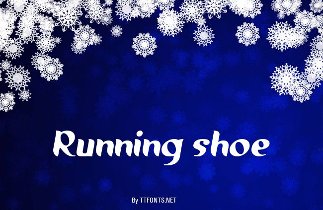 Running shoe example