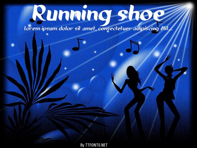 Running shoe example