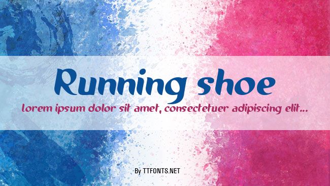 Running shoe example