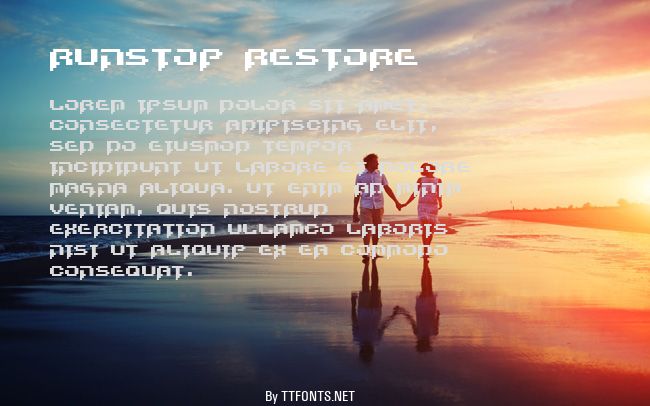 Runstop Restore example