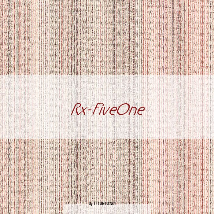 Rx-FiveOne example