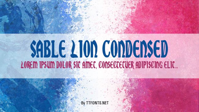 Sable Lion Condensed example