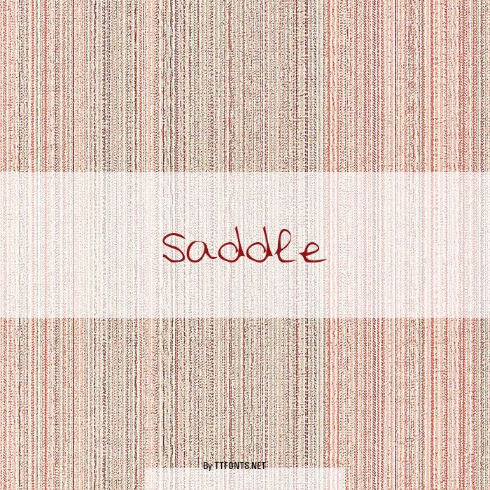 Saddle example