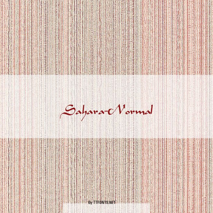 Sahara-Normal example