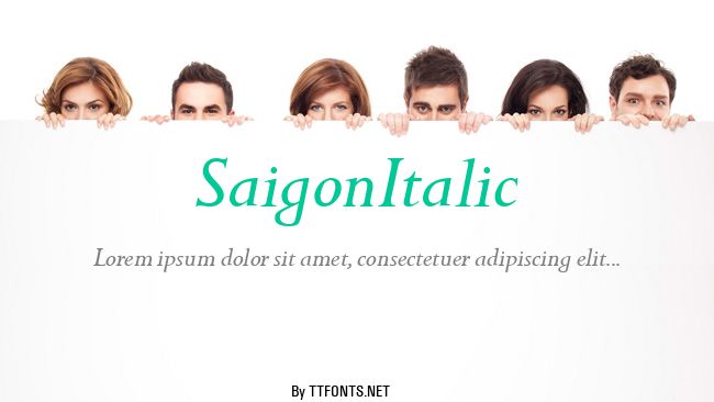 SaigonItalic example