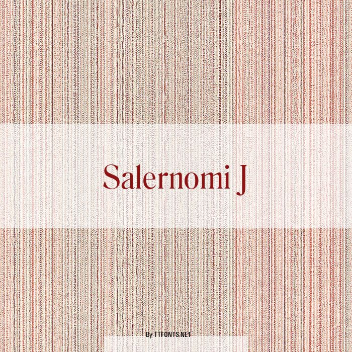 Salernomi J example