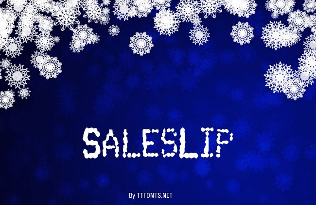 SalesLip example