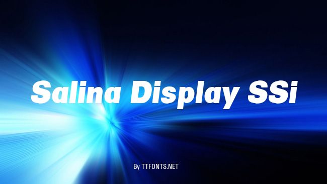 Salina Display SSi example