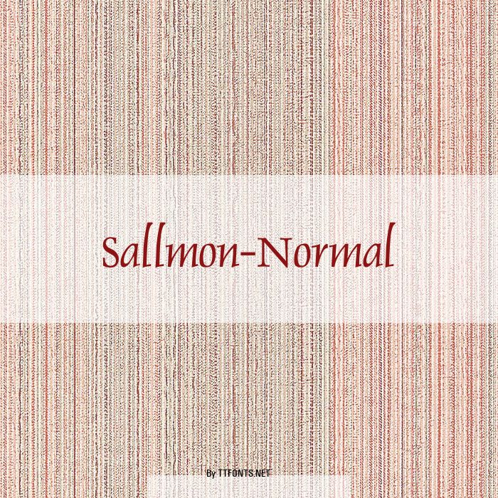 Sallmon-Normal example