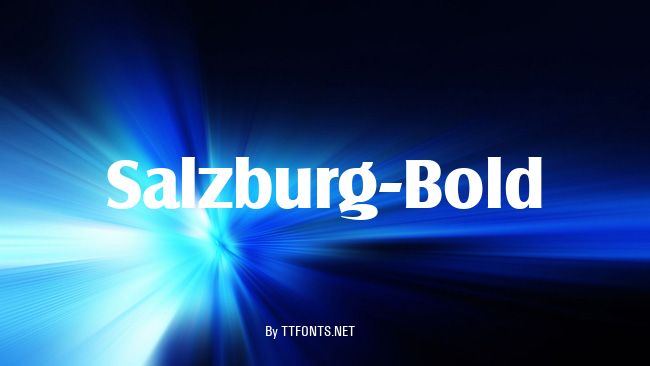 Salzburg-Bold example