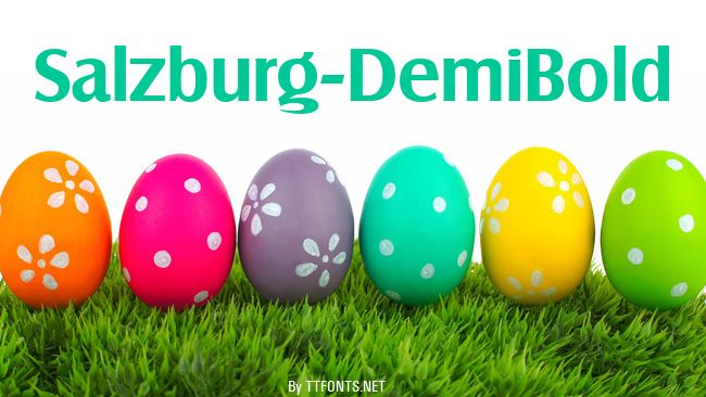 Salzburg-DemiBold example