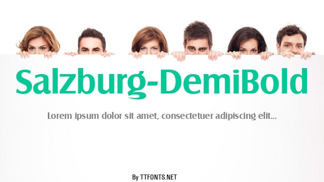 Salzburg-DemiBold example