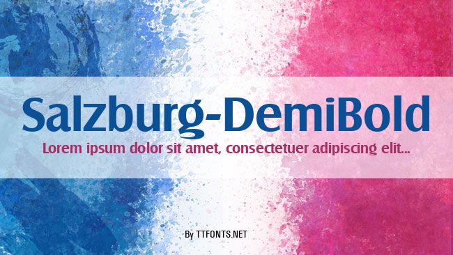 Salzburg-DemiBold example