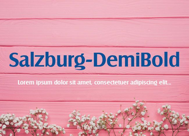Salzburg-DemiBold example
