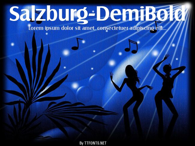 Salzburg-DemiBold example