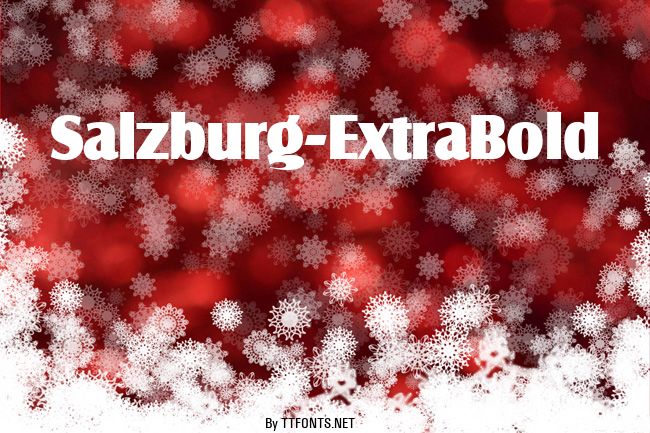 Salzburg-ExtraBold example
