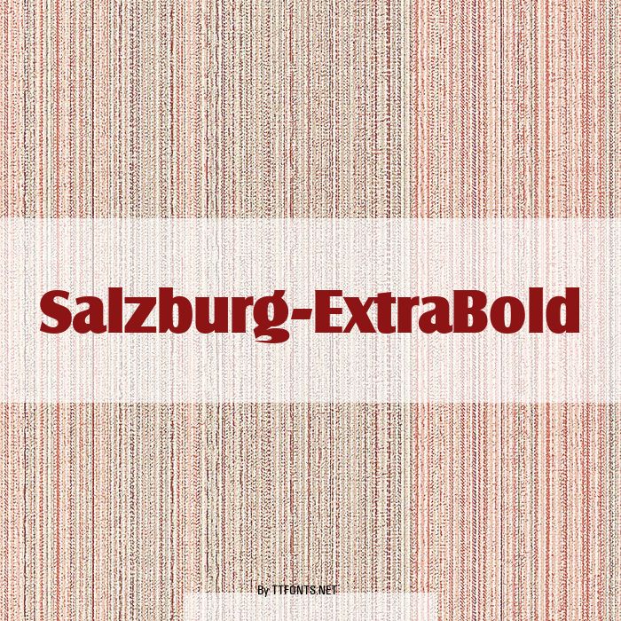 Salzburg-ExtraBold example