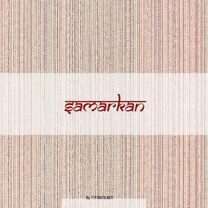 Samarkan example
