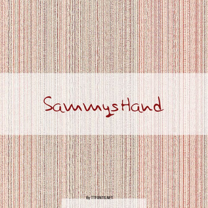 SammysHand example
