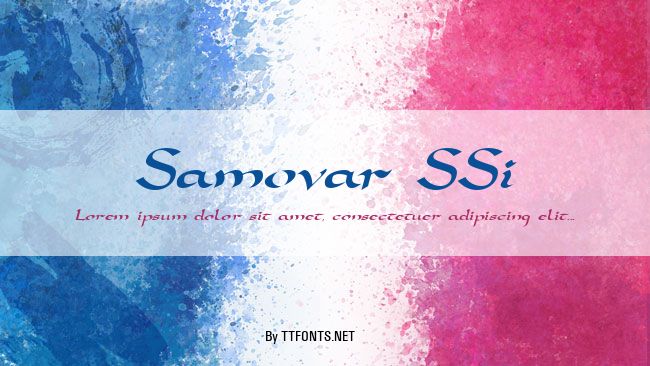 Samovar SSi example