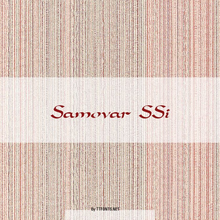 Samovar SSi example