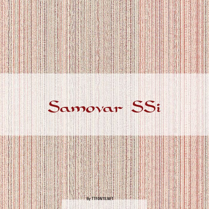 Samovar SSi example