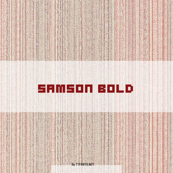 Samson Bold example