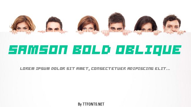 Samson Bold Oblique example