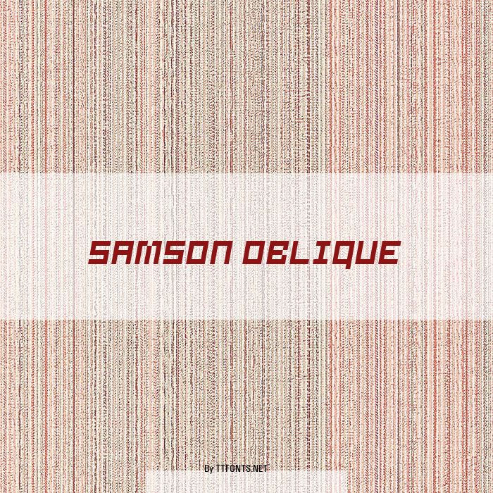 Samson Oblique example