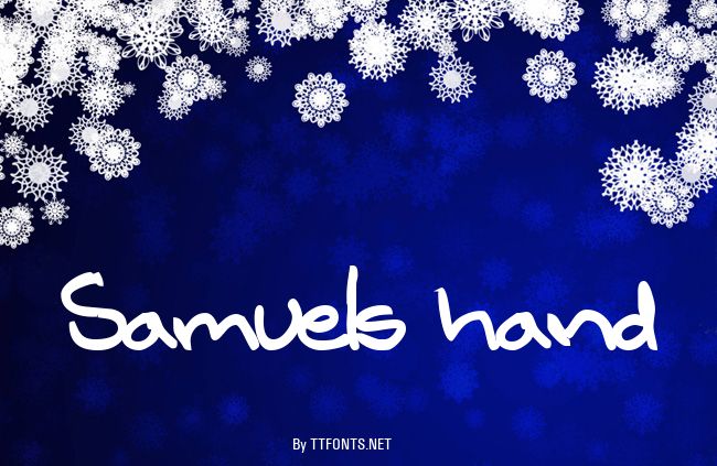 Samuels hand example