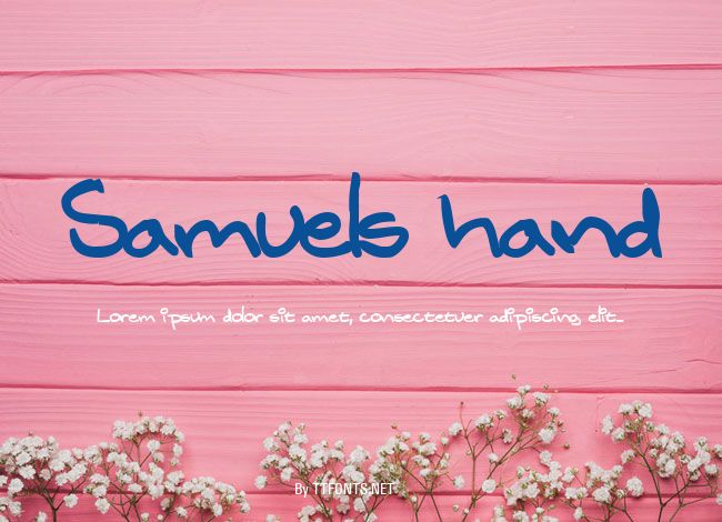 Samuels hand example