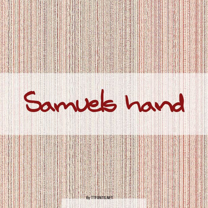 Samuels hand example